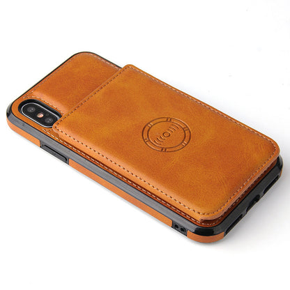 Card wallet leather case phone case - iztia