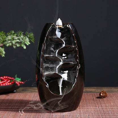 Multi-layers Ceramic Back flow Incense Burner - iztia