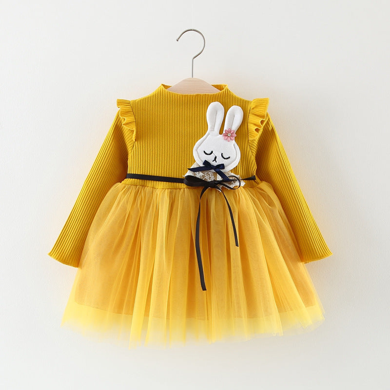 Autumn Girl Princess Dress Baby Girl Skirt Gauze Girl Children 0-1-2-3 Years Old Baby Girl Dress - iztia