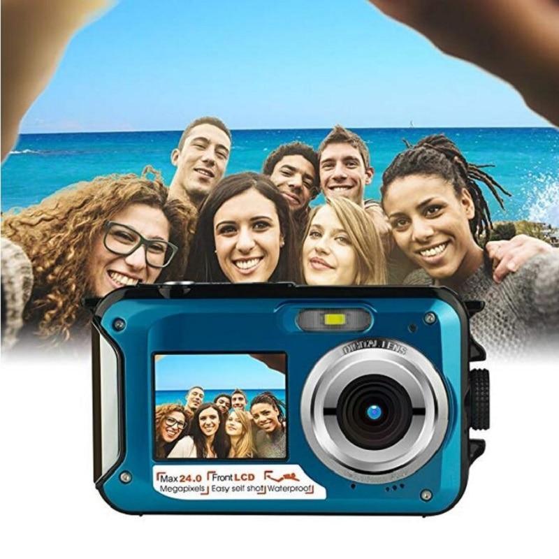 Dual-screen waterproof HD digital camera - iztia