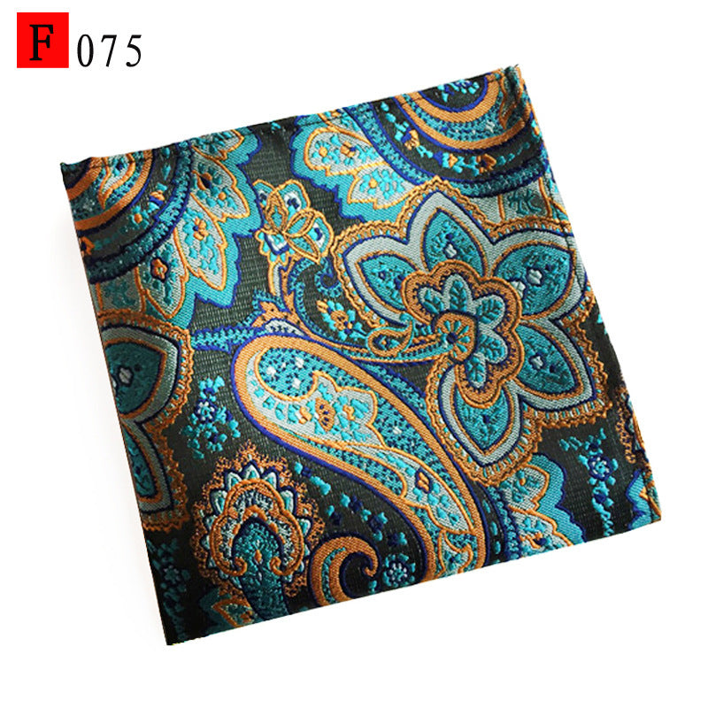 British Business Polyester Yarn Jacquard Small Square Towel - iztia