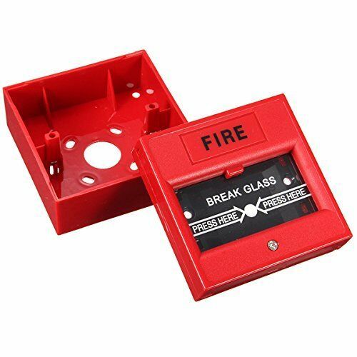 Wired Security Button Hand Breaking Glass Emergency Fire Alarm - iztia