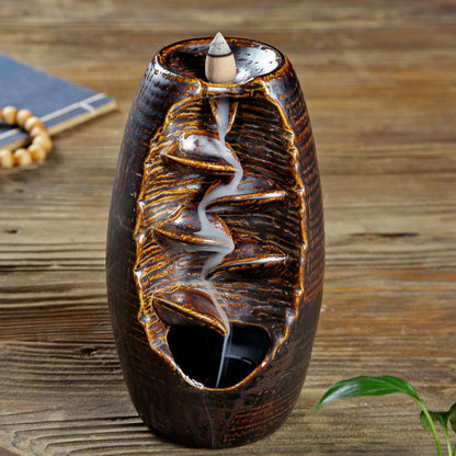 Multi-layers Ceramic Back flow Incense Burner - iztia