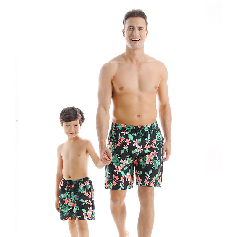 New Style Parent Child Swimwear Quick Drying Beach Pants - iztia