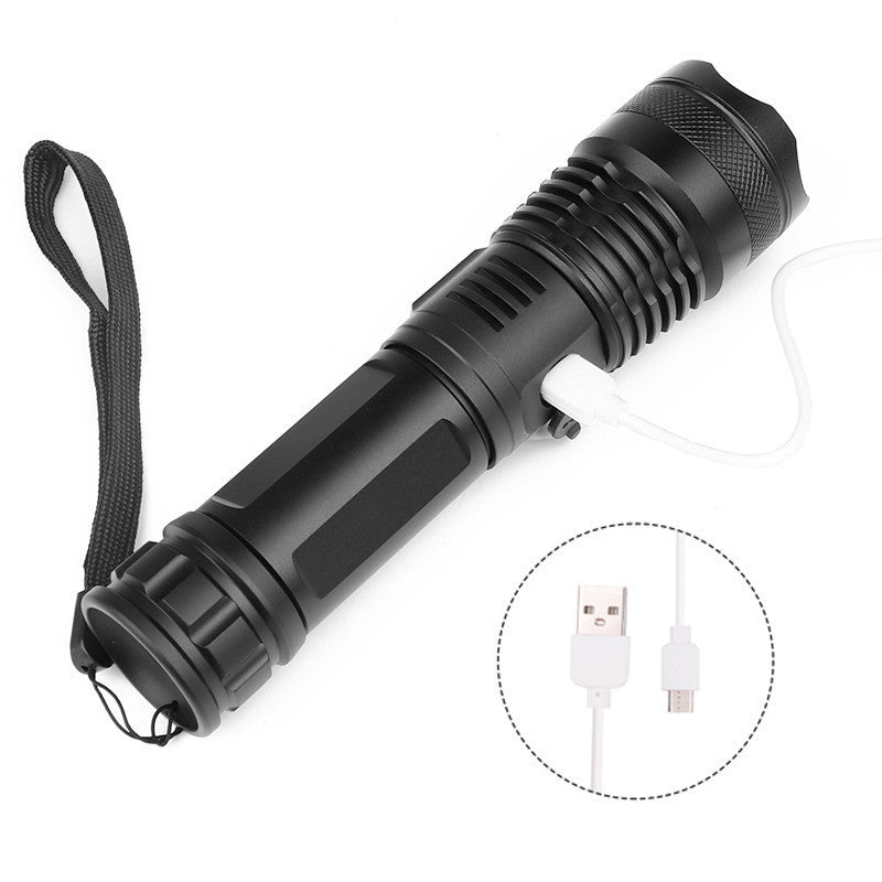 USB Charging Zoom P50 Flashlight - iztia