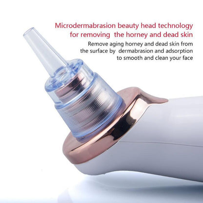 Blackhead Instrument Electric Suction Facial Washing Instrument Beauty Acne Cleaning Blackhead Suction Instrument - iztia