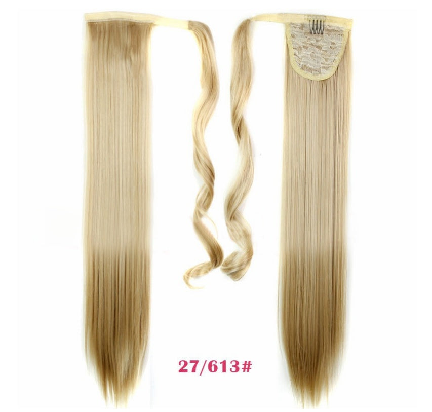 Velcro Wig Ponytail Straight Invisible Hair Extension - iztia