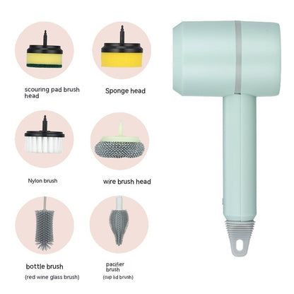 Electric Cleaning Brush Dishwashing Brush Automatic Wireless USB Rechargeable Professional Kitchen Bathtub Tile Cleaning Brushes - iztia