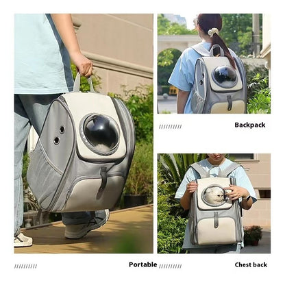 Cat Bag Outing Carry Bag Breathable Backpack For Pets - iztia