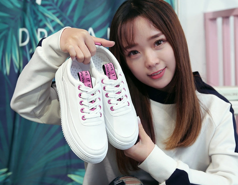 Breathable women Sneaker student casual canvas shoes - iztia