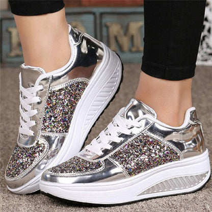 Sequin women's sneakers - iztia