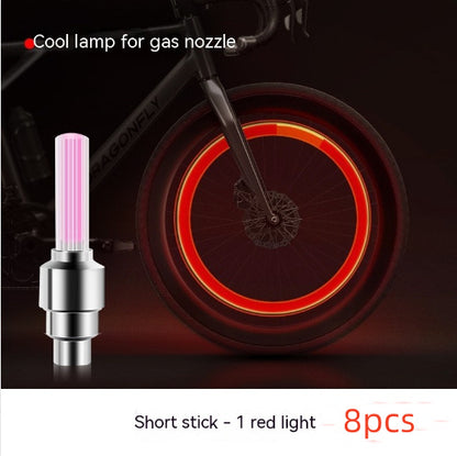 Neon Lights Tyre Wheel Valve Cap Light LED Car Tire Valve Caps Air Cover Tire Rim Valve Wheel Stem Cap Bike Light - iztia