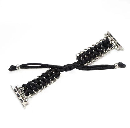 Nylon Watchband Metal Chain Creative Weaving - iztia