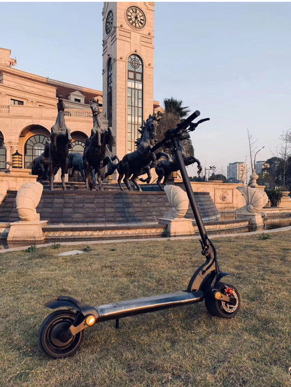 Double Drive Folding Scooter With Wide Tires - iztia