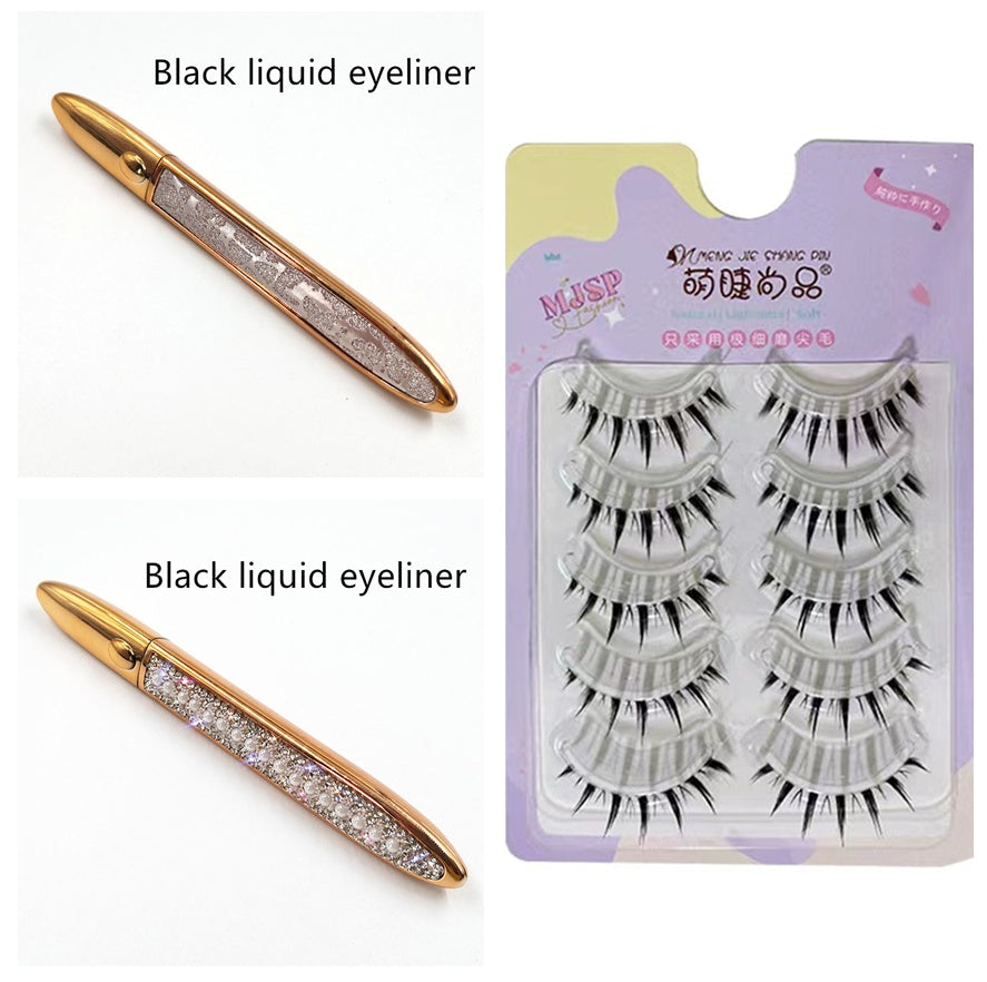 False Eyelashes Self-adhesive Eyeliner Multicolor - iztia