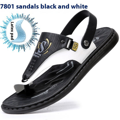 Men's Fashion Latex Soft Bottom Flip Sandals - iztia