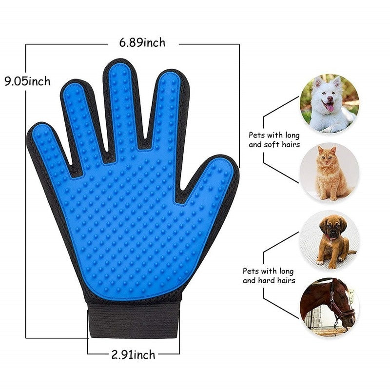 Cat Grooming Glove For Cats Wool Glove Pet Hair Deshedding Brush Comb Glove For Pet Dog Cleaning Massage Glove For Animal Sale - iztia