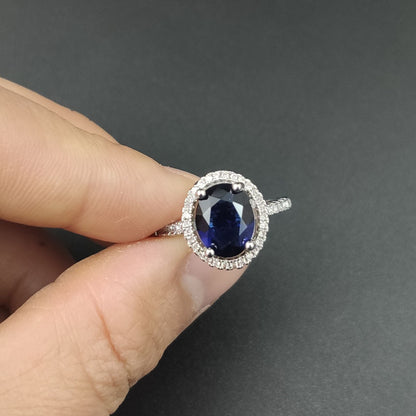 Luxury Zircon Round Crystal Ring - iztia