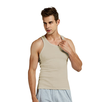 Men's Cotton Slim Fit Sports Vest: Breathable & Stretchy Underwear - iztia