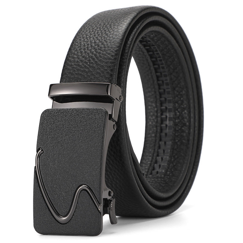 Genuine Leather Automatic Pure Leather Belt Boys - iztia