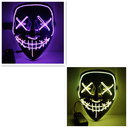 Line Up Festive Led Glitter Grimace Glow Mask - iztia