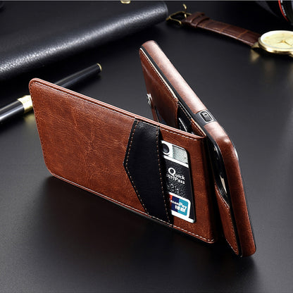 Compatible With Apple, Retro Leather Wallet Case For 8 7 6S 6 Plus Card Slot Holder Phone Cases - iztia