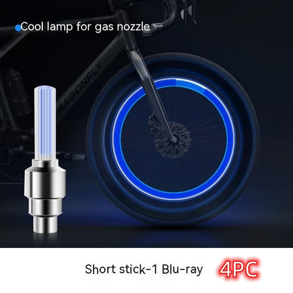 Neon Lights Tyre Wheel Valve Cap Light LED Car Tire Valve Caps Air Cover Tire Rim Valve Wheel Stem Cap Bike Light - iztia