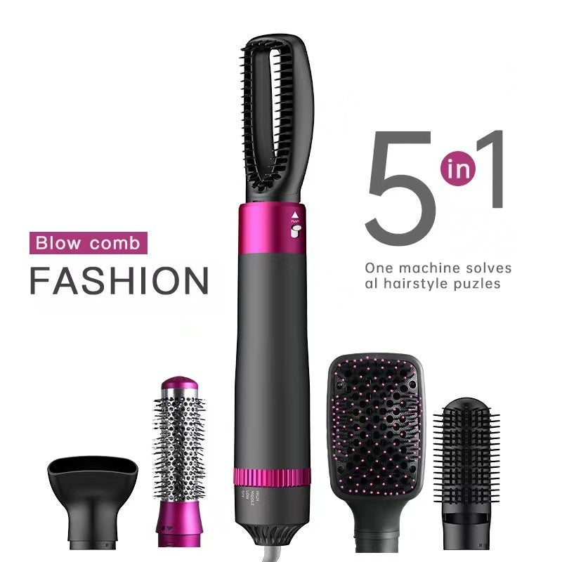 Professional 5 In 1 Hair Dryer Brush Dryer And Straightening Brush Electric Hair Styling Tool Automatic Hair Curler Beauty Supplies Gadgets - iztia