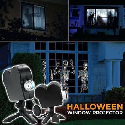 Window LED Lights Display Laser Halloween Home DJ Show Lights Christmas Spotlight Projector Movie Party Lights - iztia