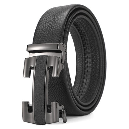 Genuine Leather Automatic Pure Leather Belt Boys - iztia