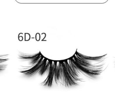 Nethong 25mm mink false eye lashes 6D three-dimensional messy cross-eye lashes Europe and the United States cross-border for eye lashes - iztia