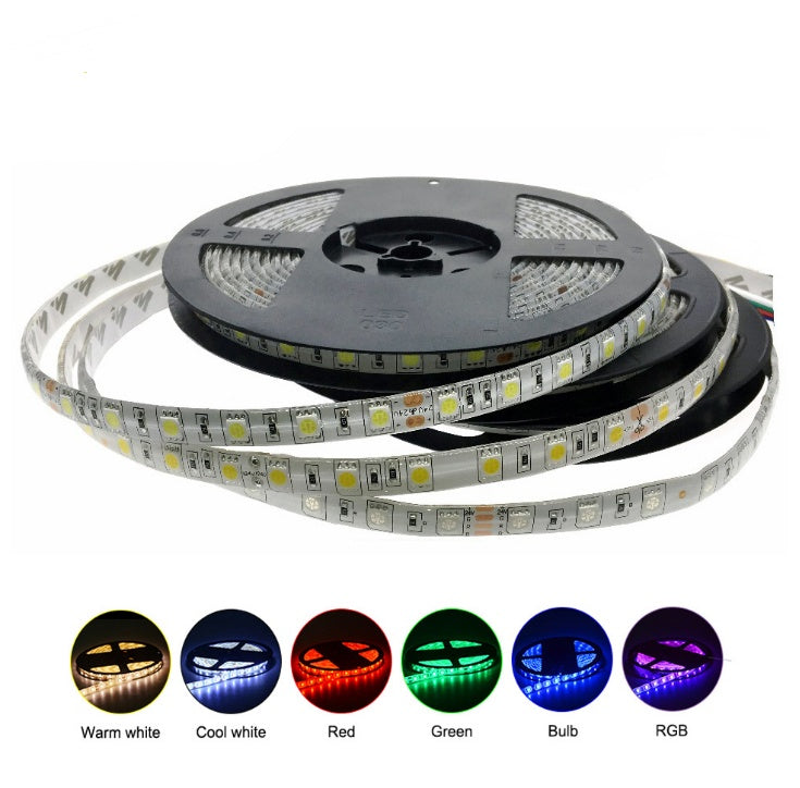 LED Light Strips Highlight 60 Light Beads Epoxy Waterproof Soft Strips - iztia