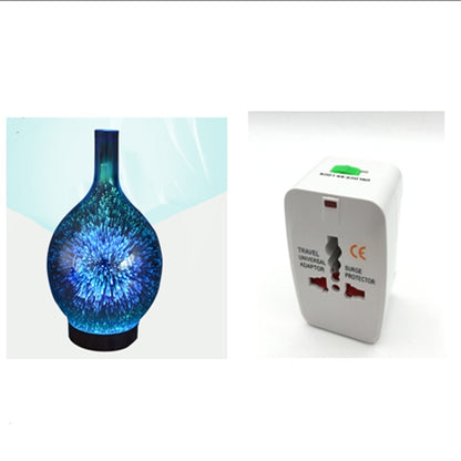 3D Glass Aroma Diffuser Colorful Lamp Humidifier Night Light - iztia