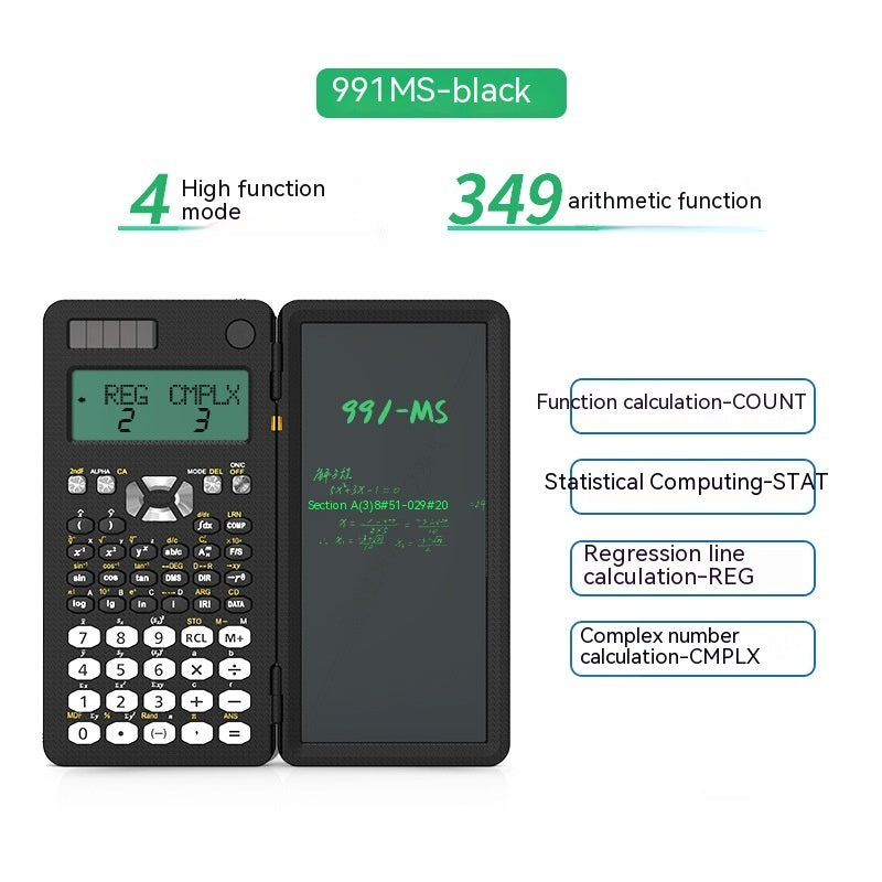 2 In 1 Foldable Scientific Calculators Handwriting Tablet Learning Function Calculator  Foldable Desk Scientific Calculators - iztia