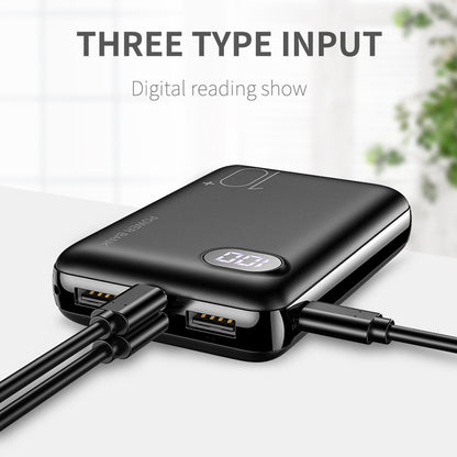 10000mAh two usb digital display power bank - iztia