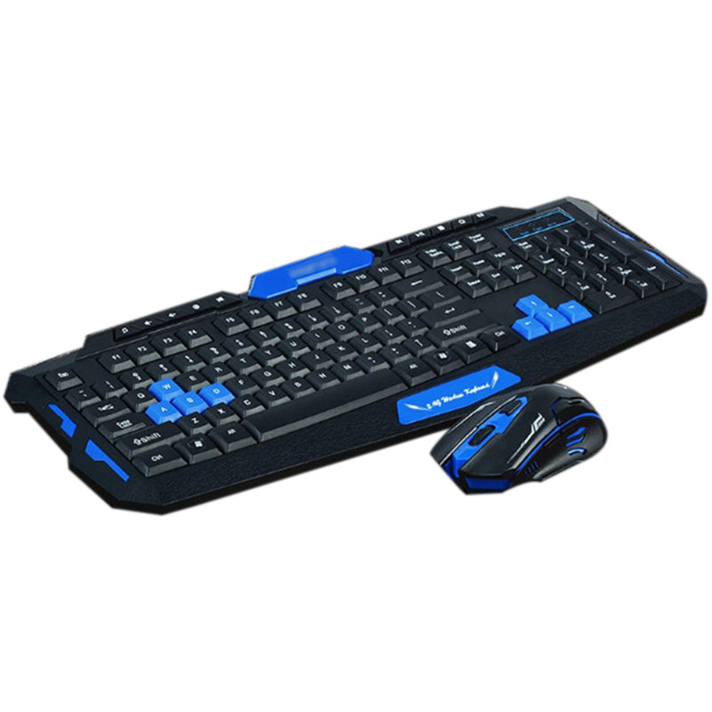 Hk8100 2.4 G Wireless Gaming Keyboard Mouse Combo Ergonomics Waterproof Optical For Pc Laptop Desktop Gamer - iztia