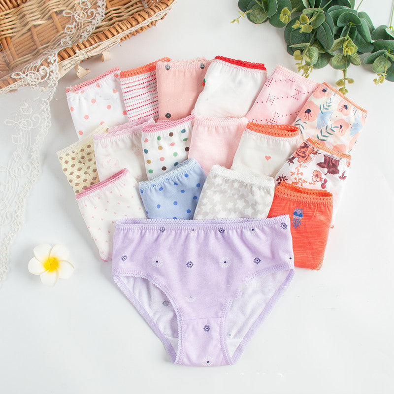 Children's Underwear Multi-fancy Floral Triangle - iztia