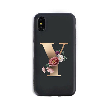 26 English Alphabet Silicone Phone Cases - iztia