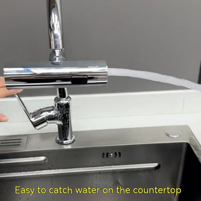 Kitchen Faucet Waterfall Outlet Splash Proof Universal Rotating Bubbler Multifunctional Water Nozzle Extension Kitchen Gadgets - iztia