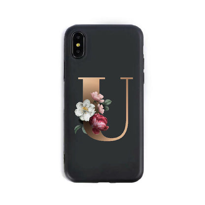 26 English Alphabet Silicone Phone Cases - iztia