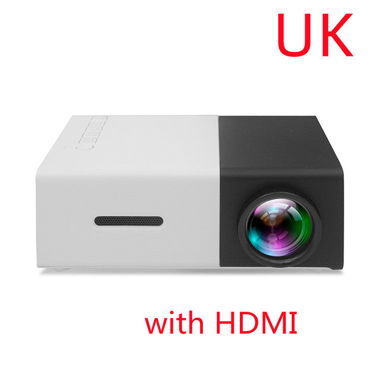 Portable Projector 3D Hd Led Home Theater Cinema HDMI-compatible Usb Audio Projector Yg300 Mini Projector - iztia