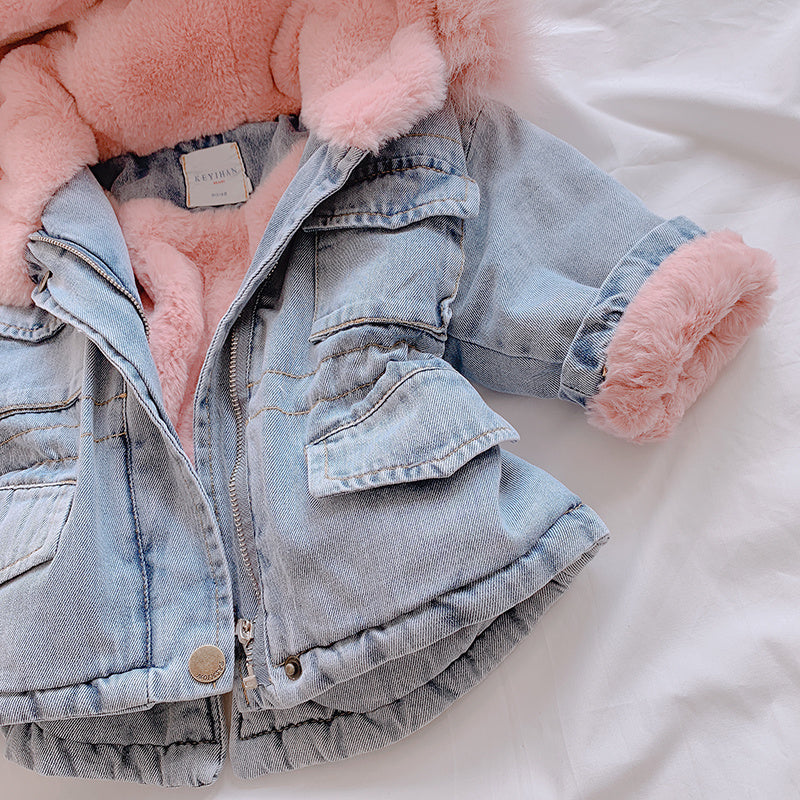 Girl denim coat - iztia