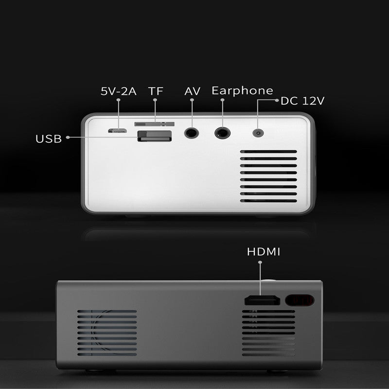 Home Office T300 Projector HD 1080P Miniature Mini Projector - iztia