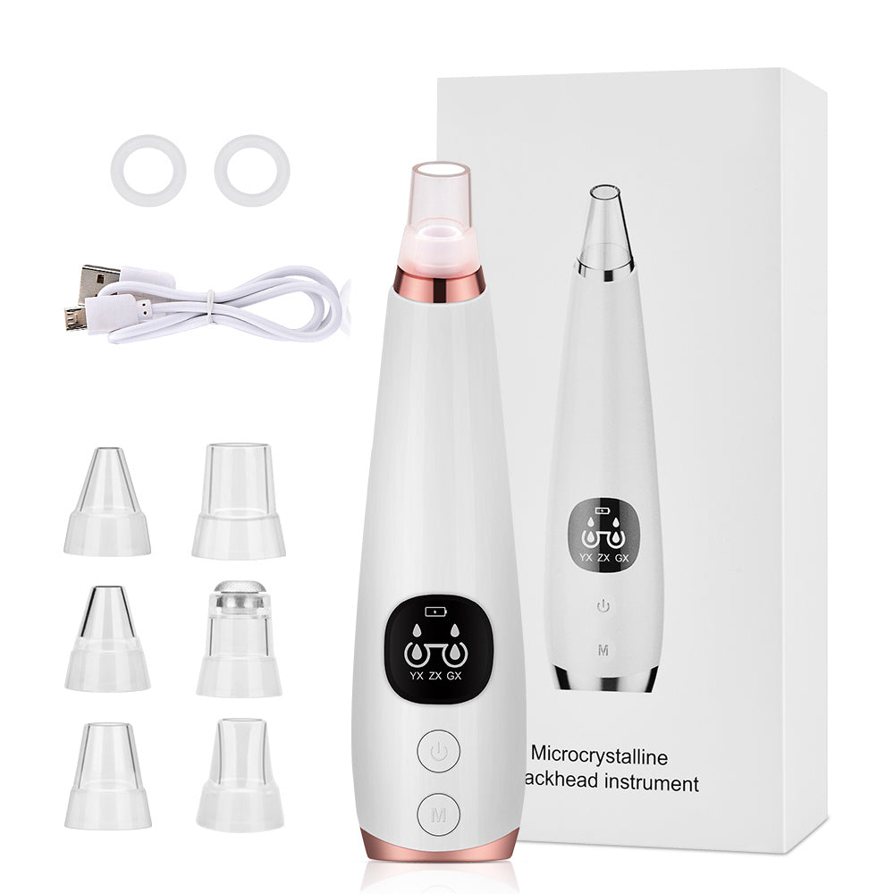 Blackhead Instrument Electric Suction Facial Washing Instrument Beauty Acne Cleaning Blackhead Suction Instrument - iztia