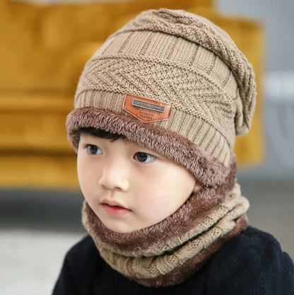 Warm knitted hat children's cap - iztia