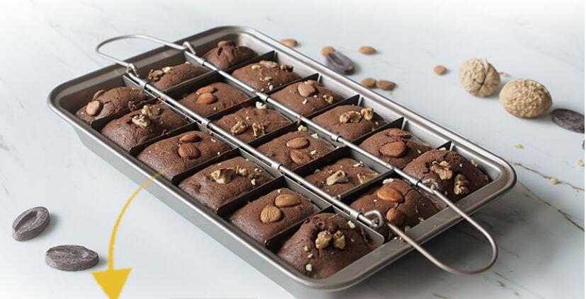 Brownie Baking Pan Cake Mould Square Bread Baking - iztia