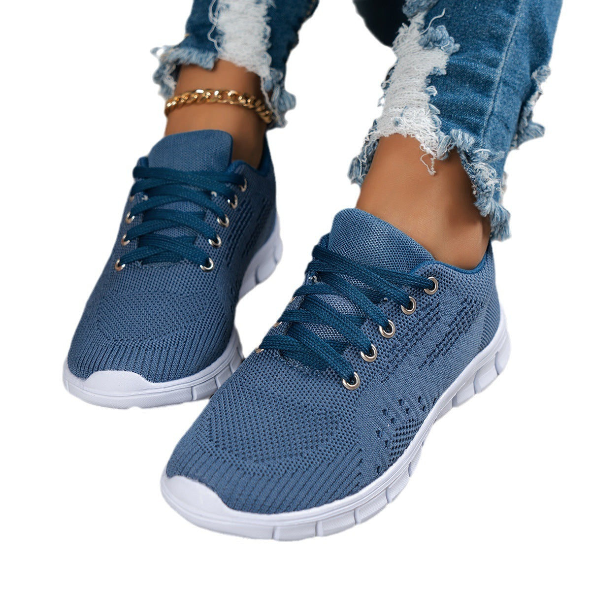 Fashion Blue Running Soft Bottom Comfortable Women's Shoes - iztia