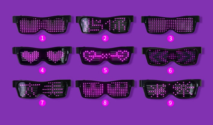 Multicolor Party LED Glasses Dynamic Flashing LED Glasses - iztia