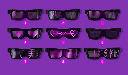 Multicolor Party LED Glasses Dynamic Flashing LED Glasses - iztia