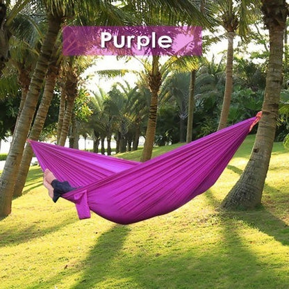 Backpacking Hammock - Portable Nylon Parachute Outdoor Double Hammock - iztia